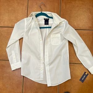 Boys white dress shirt brand new with tags